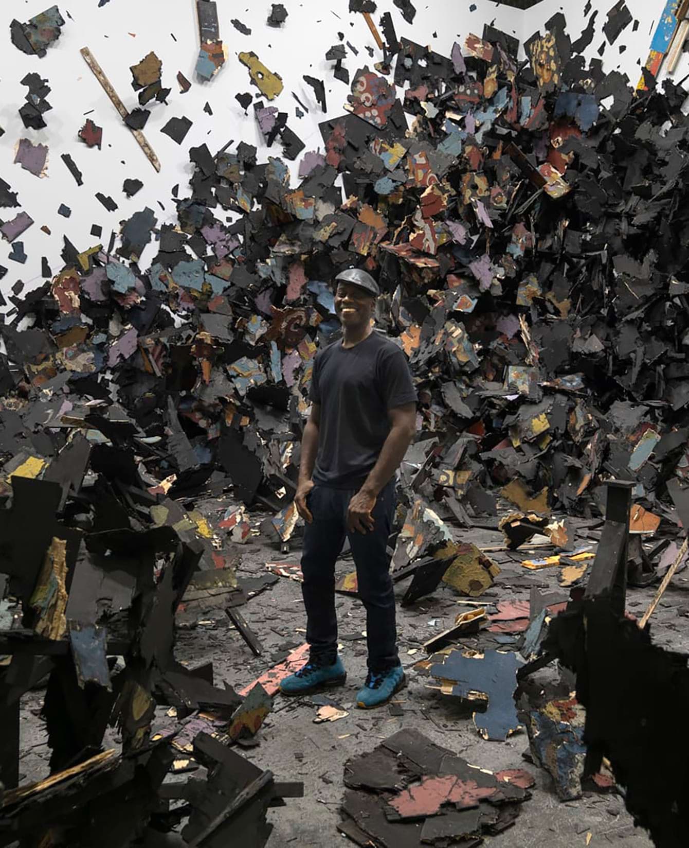 Leonardo Drew's first solo exhibition at South London Gallery, his first at a London institution